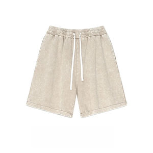 Pantalones Cortos de Algodón Lavado para Hombre, Estilo Hip Hop, Holgados, Casuales, Vintage, de Cinco Puntos, Cómodos, Transpirables, Deportivos - Product Image 2