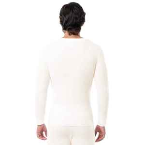 Camiseta Térmica de Manga Larga para Hombre, de Algodón, Tejido Waffle, Capa Base de Invierno, Retención de Calor, Ropa Interior, OEM ODM - Product Image 4