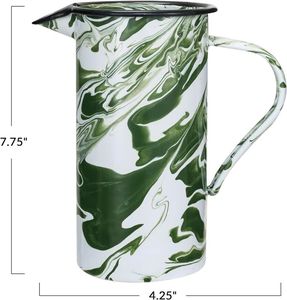Carafe verte avec poignée, couleur turquoise, design minimaliste, grande capacité, pour la salle à manger - Product Image 6