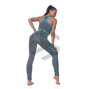 ชุดโยคะผู้หญิงดีไซน์ใหม่ โลโก้สั่งทำได้ เนื้อผ้าทึบ แห้งเร็ว ระบายอากาศได้ดี ยืดหยุ่น 7 ชิ้น เอวสูง ราคาสมเหตุสมผล คุณภาพสูง - Product Image 4
