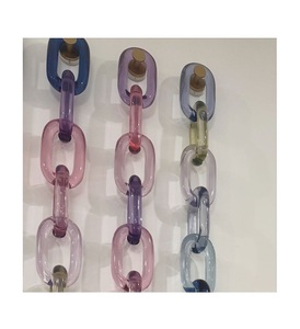 Cadenas de Resina Gruesas, Cadenas Acrílicas Decorativas para Pared, Eslabones de Resina Multicolores, Adornos Decorativos - Product Image 1