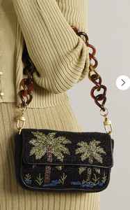 Sac à main à rabat en perles de verre noir et or en forme de cœur pour femme, idéal pour les soirées, les dîners, le transport de cosmétiques et comme support pour téléphone portable - Product Image 4