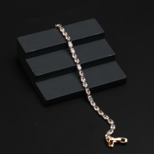 Pulsera de tenis Mansi Gold Premium personalizada de plata de ley 925 con diamantes de corte ovalado |   Joyería Fina Certificada de 17.52ct |   Unisex OEM/ODM - Product Image 6