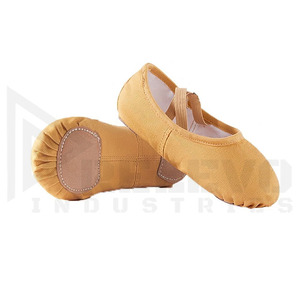 Chaussons de danse souples de haute qualité Relevo, dessus en toile, doublure en coton, semelle en caoutchouc, chaussures plates pour femmes - Product Image 5
