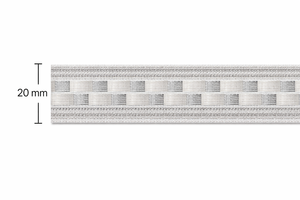 ริบบิ้นลายทางซารีหน้าเดียวขนาด 20 มม. โพลีเอสเตอร์ 100% |   ผ้าแจ็คการ์ดทอลายต้านการหดตัวสำหรับขอบผ้าส่าหรีและงานหัตถกรรม - Product Image 2