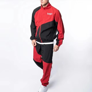 Conjunto de Chaqueta Cortavientos OEM para Hombre, Talla Grande, Impermeable, de Poliéster y Nailon, con Cremallera, 2 Piezas - Product Image 1