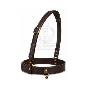 Ceinture Sam Browne classique en cuir avec options personnalisées, sangle réglable et finition simple pour les événements formels - Product Image 5