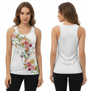 Camiseta sin Mangas con Diseño Personalizado OEM ODM, Camiseta Deportiva Ligera de Algodón Suave, Camiseta Elegante para Playa, Yoga y Actividades al Aire Libre - Product Image 2