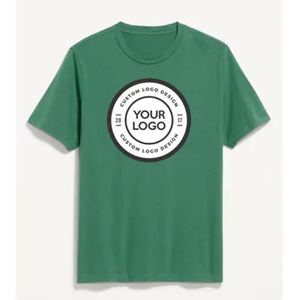 T-shirt à manches courtes et col rond pour homme, coupe ample, en jersey 100% coton, style vintage décontracté, avec motif imprimé lettres sur le devant, design de logo personnalisé - Product Image 4