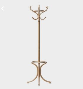Stainless Steel Three-Tier Floor <b>Standing</b> Multifunction <b>Coat</b> Rack and Umbrella Hanger for Living Room Entryway Organization - Product Image 5