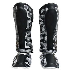 Protector de Espinilla y Empeine Personalizado para MMA, Boxeo y Muay Thai, Diseño Clásico, Protección Elástica de PU, Función de Compresión - Product Image 1