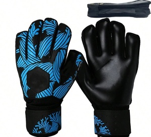 Guantes de Portero Deportivos Profesionales de Látex Transpirables Antideslizantes con Cierre de Gancho y Bucle para Dedos Completos Unisex - Product Image 2