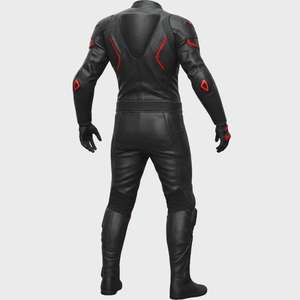 Traje de Carreras de Cuero Premium con Protección CE Nivel 2, Cortavientos, Unisex, para Todas las Estaciones, Equipamiento de Motociclismo con Armadura para Pista - Product Image 2
