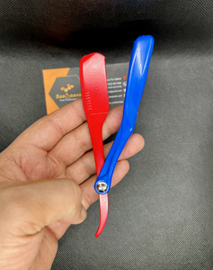 Lames de rasoir demi-lune pour hommes de style japonais Saaqaans Enterprises, en acier inoxydable, pour barbier professionnel, vente chaude - Product Image 2