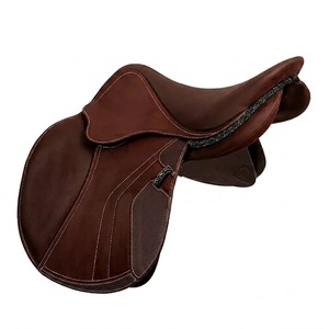 อานม้าหนังแท้ระดับพรีเมียม ยี่ห้อ International Saddlery โครงพลาสติก ฮาร์ดแวร์สแตนเลส SUS304 สำหรับขี่ม้าเดรสสาจและแข่งม้า - Product Image 3