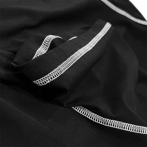 เสื้อยืดผู้ชายแขนสั้นสีดำสวยงาม รุ่นวินเทจ คุณภาพดีเยี่ยม ดีไซน์ตัดต่อสีสัน แนวสปอร์ต น้ำหนักมาก - Product Image 3