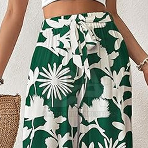 Fashionable Women <b>Summer</b> Trousers Elastic Waist Wide Leg <b>Pants</b> Women Formal Casual <b>Summer</b> <b>Pants</b> Breathable Casual Trousers - Product Image 2