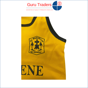 Personalización posible para chalecos deportivos para niños de primera calidad, cómodos, con diseño sólido, 100% poliéster, de un proveedor indio. - Product Image 5