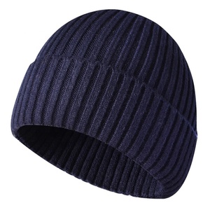 Gorro de Punto Unisex de Color Sólido, 100% Algodón, Cálido para Invierno, Casual, Ajustable para Adultos, con Impresión Personalizada, para Uso Diario y Fitness - Product Image 1