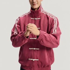 Chaqueta Utilitaria para Hombre, Moda 2026 – Prenda Exterior de Corte Holgado con Cuello Alto y Opción de Logotipo Personalizado - Product Image 5