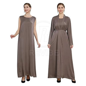 Embroidered Elegant Breathable Modest <b>Kaftan</b> Abaya with Stylish Design for Daily Fashion Wear - Product Image 5