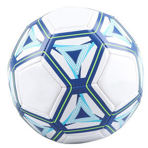 Ballon de football thermocollé taille 5 en cuir PU, personnalisé, léger, écologique, pour matchs et entraînements - Product Image 1