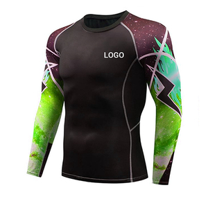 Camiseta de Manga Larga para Hombre con Estampado por Transferencia Térmica, Bloques de Color, Protección UV, Transpirable, de Secado Rápido, Antibacteriana y Ecológica - Product Image 3