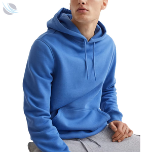 เสื้อฮู้ดดี้แบบสวมหัวผ้าฟลีซเนื้อนุ่มคุณภาพสูง 260gsm 58% ผ้าฝ้าย 42% ผ้าโพลีเอสเตอร์ สีพื้น สำหรับฤดูหนาว สกรีนโลโก้ได้ตามต้องการ มีกระเป๋า สไตล์สปอร์ต สำหรับทุกเพศ - Product Image 1