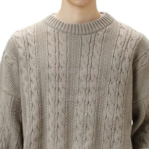 Pulls pour hommes, tricot doux, col rond, manches longues, décontracté, chaud, respirant, logo sur le devant, léger, élégant - Product Image 6