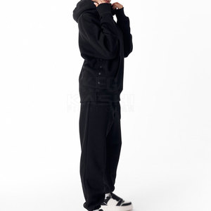 Vêtements décontractés confortables pour le printemps, style de vie actif, survêtement pour femmes, taille ample, 100% coton, haut à manches longues, cordon de serrage - Product Image 2