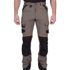 Pantalon de travail de sécurité pour la construction, pantalon réfléchissant pour hommes, pantalon cargo multi-poches, respirant, en coton, OEM - Product Image 1