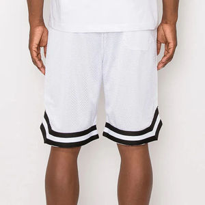 Pantalones Cortos Deportivos para Hombre, Personalizados con Logotipo Frontal, 100% Poliéster, Lona Sólida, Ecológicos, de Secado Rápido, Transpirables, con Cordón Ajustable, para Entrenamiento y Baloncesto - Product Image 3