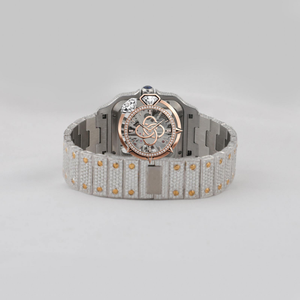Men's Luxury Moissanite <b>Diamond</b> <b>Watch</b> Full Pave Handset VVS Stones Bracelet <b>Watch</b> - Product Image 4
