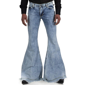 Pantalones Vaqueros de Mezclilla Personalizados con Diseño de Cierre en la Parte Inferior, Estilo Urbano a la Moda, Jeans Ajustados para Hombre - Product Image 2