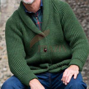 Cardigan en tricot doux pour homme, manches longues, boutonné, chaud, décontracté, pour le travail, le bureau, les activités de plein air, cardigan en tricot confortable pour homme - Product Image 6