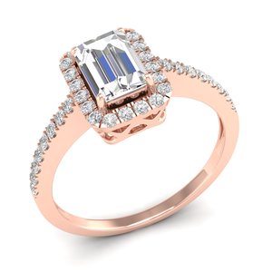 REYES Fine Jewelry Latest Design 14K Rose Gold IGI Certified Diamond <b>Ring</b> <b>Customized</b> Wedding Engagement Gift <b>Rings</b> For Women - Product Image 2