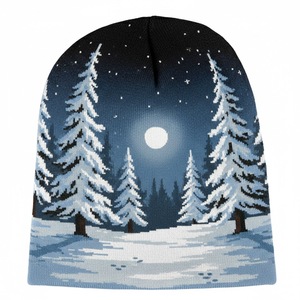 Gorro de Invierno OEM ODM, Moderno, Colorido, Grueso, de Lana, con Logotipo Personalizado, Cálido, Tejido, a Cuadros, con Lazos, Jacquard 2026 - Product Image 1
