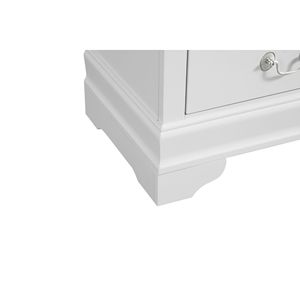 Comodino tradizionale bianco senza tempo - Product Image 5