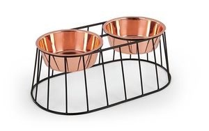 Station d'alimentation surélevée en acier inoxydable pour animaux de compagnie, support double pour gamelles de chien, organisateur de bols pour animaux - Product Image 2