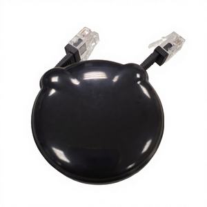 Cordon téléphonique rétractable de 8 pieds noir pour téléphone fixe - Product Image 1