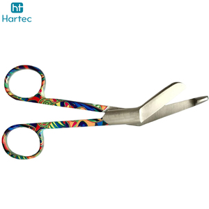 Multi Colored Design Or Customized Logo Print Hand Made Stainless Steel OEM ODM Service <b>Nursing</b> Surgical Bandage Scissors - Product Image 2