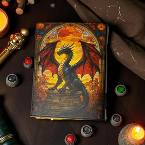 Cuadernos de Cuero Vintage Hechos a Mano con Acabado Rústico para Hombres y Mujeres, Libro de Cuero sin Líneas con Papel Artesanal, 300 Páginas, Libro de Cuero Suave - Product Image 1