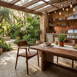 Chaise de salle à manger scandinave moderne en teck massif, durable et écologique, de haute qualité, pour restaurant, hôtel, bar, achat en gros, élégante - Product Image 5