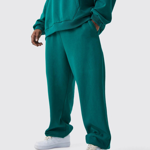 Pantalones de chándal de algodón para hombre al por mayor, con cordón, cintura alta, multibolsillos, joggers, de moda, oversize, rectos, oscuros - Product Image 4