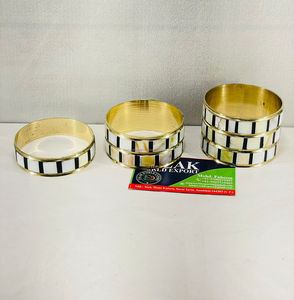 Brazalete Moderno Hecho a Mano con Incrustaciones de Concha de Nácar en Forma de Tablero de Ajedrez, Ecológico, para Mujer - Product Image 4