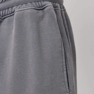 Pantalon de jogging personnalisé pour homme, avec cordon de serrage, couleur unie, décontracté, coupe ample, avec logo imprimé, taille oversize - Product Image 2