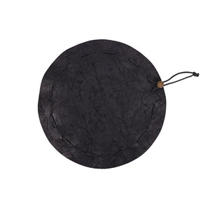 Bolsa de Dados de Cuero Genuino con Cordón para Dungeons & Dragons, Taza de Dados Cuadrada DND con Logotipo Personalizado para Almacenamiento de Juegos de Rol - Product Image 3