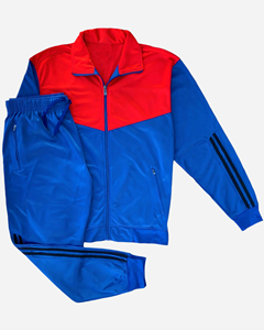 Traditional Coral Blocks Active <b>Track</b> <b>Jacket</b> and <b>Track</b> pants Outfit Men's 2-Piece Tracksuit Fleece Fabric Sportswear Tracksuit - Product Image 6