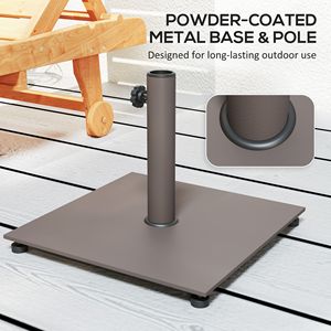 Base per Ombrellone da Giardino/Patio con Raggio di 3m, Supporto in Metallo da 29 Libbre con Piedini Regolabili, Porta Ombrellone Resistente per Patio - Product Image 5