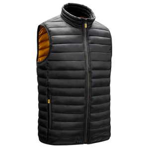 Gilets matelassés en coton Montane de qualité supérieure, sans manches, zippés, en nylon et polyester, chauds, coupe-vent, col montant, logo frontal - Product Image 4